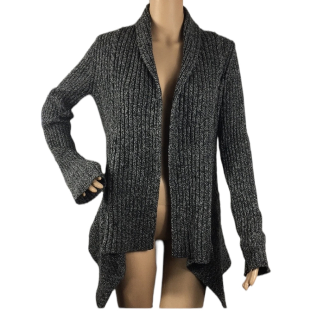 Anthropologie Canary knitting needle wool cardigan